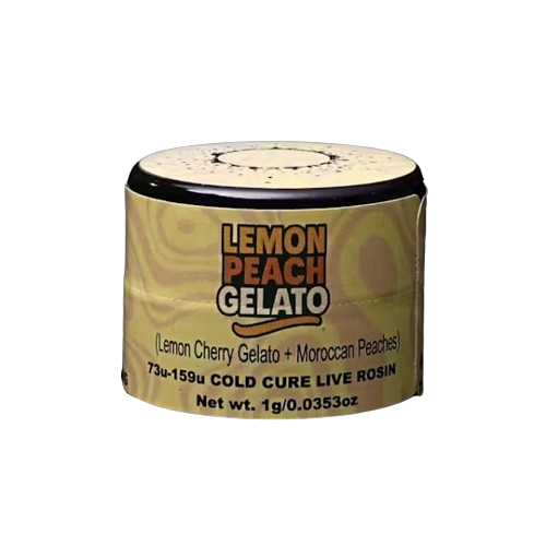 GREEN LABEL COLD CURE LIVE ROSIN [1G] LEMON PEACH GELATO - 1 G product image