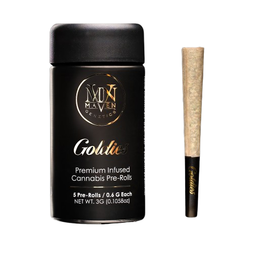 GOLDIES INFUSED PREROLL 5PK [3G] ORANGE SAPPHIRE - 3 G - 5 PACK