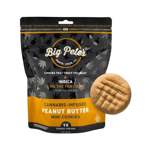 COOKIES 10PK [100MG] PEANUT BUTTER INDICA - 100 MG - 10 PACK