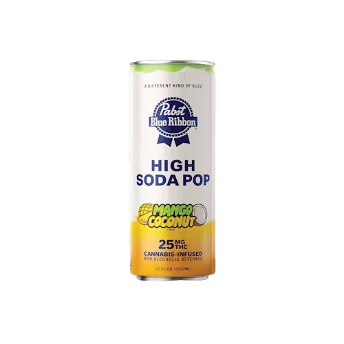INFUSED HIGH SODA 12FLOZ [25MG] MANGO COCONUT - 25 MG product image