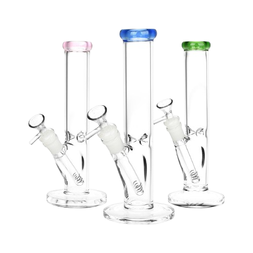 8" STRAIGHT TUBE WATER PIPE W. 14MM BOWL - ONE SIZE product image