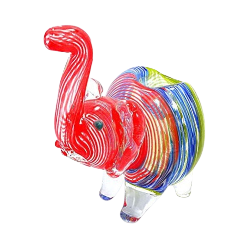 LARGE ELEPHANT GLASS PIPE [ASSORTED COLORS] - ONE SIZE product image