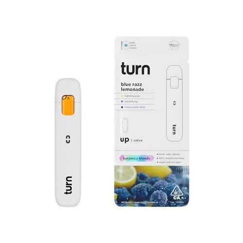 TURN UP BOTANICAL BLENDS READY TO USE VAPORIZER [1G] BLUE RAZZ LEMONADE - 1 G product image