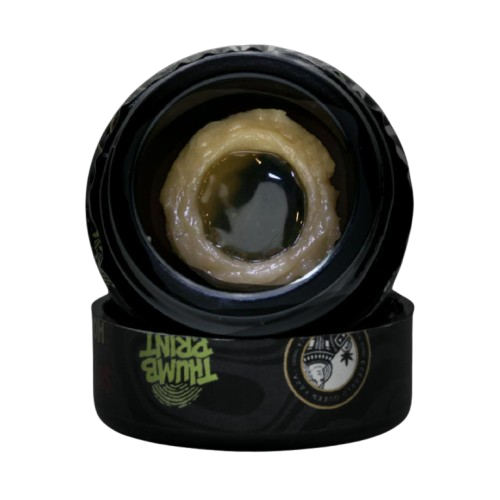 BLACK LABEL ROSIN [1G] STRAWGUAVA X HONEY BANANA THUMBPRINT - GROWN BY LUMA CALIFORNIA FARMS AND EMERALD QUEEN - 1 G product image
