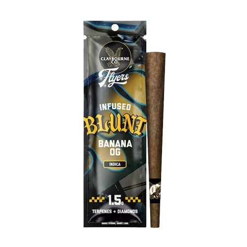 FLYERS INFUSED BLUNT PREROLL [1.5G] BANANA OG - 1.5 G