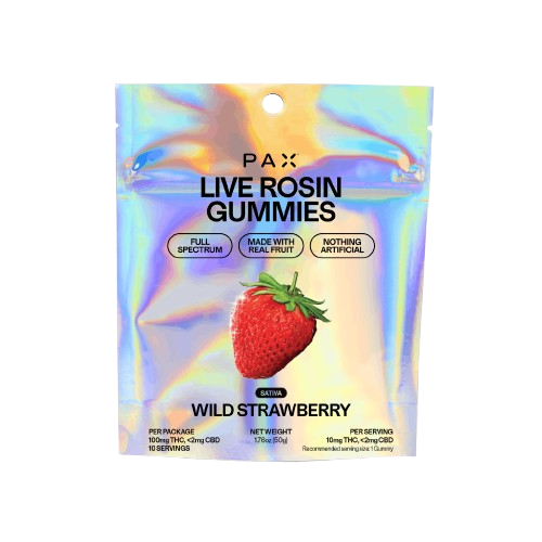 LIVE ROSIN GUMMIES 10PK [100MG] WILD STRAWBERRY - 100 MG - 10 PACK product image
