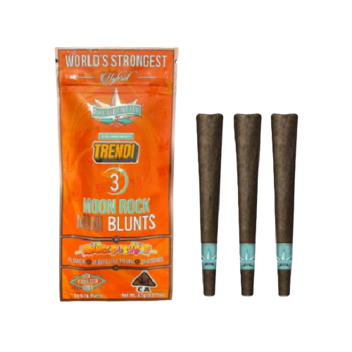 PEE-WEE MOON ROCK MINI BLUNT PREROLL 3PK [2.1G] ORANGE PUSH POP - 2.1 G - 3 PACK product image