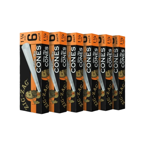 ZIG ZAG 1 1/4" PRE-ROLLED CONES 6PK product image