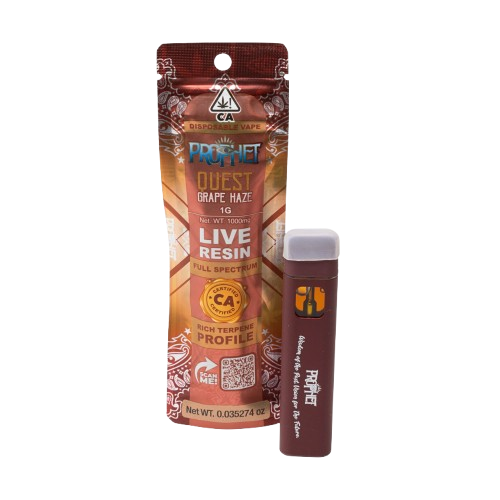 QUEST LIVE RESIN READY TO USE VAPORIZER [1G] GRAPE HAZE - 1 G
