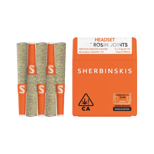 ROSIN INFUSED MINI PREROLL 5PK [2.5G] HEADSET - 2.5 G - 5 PACK product image