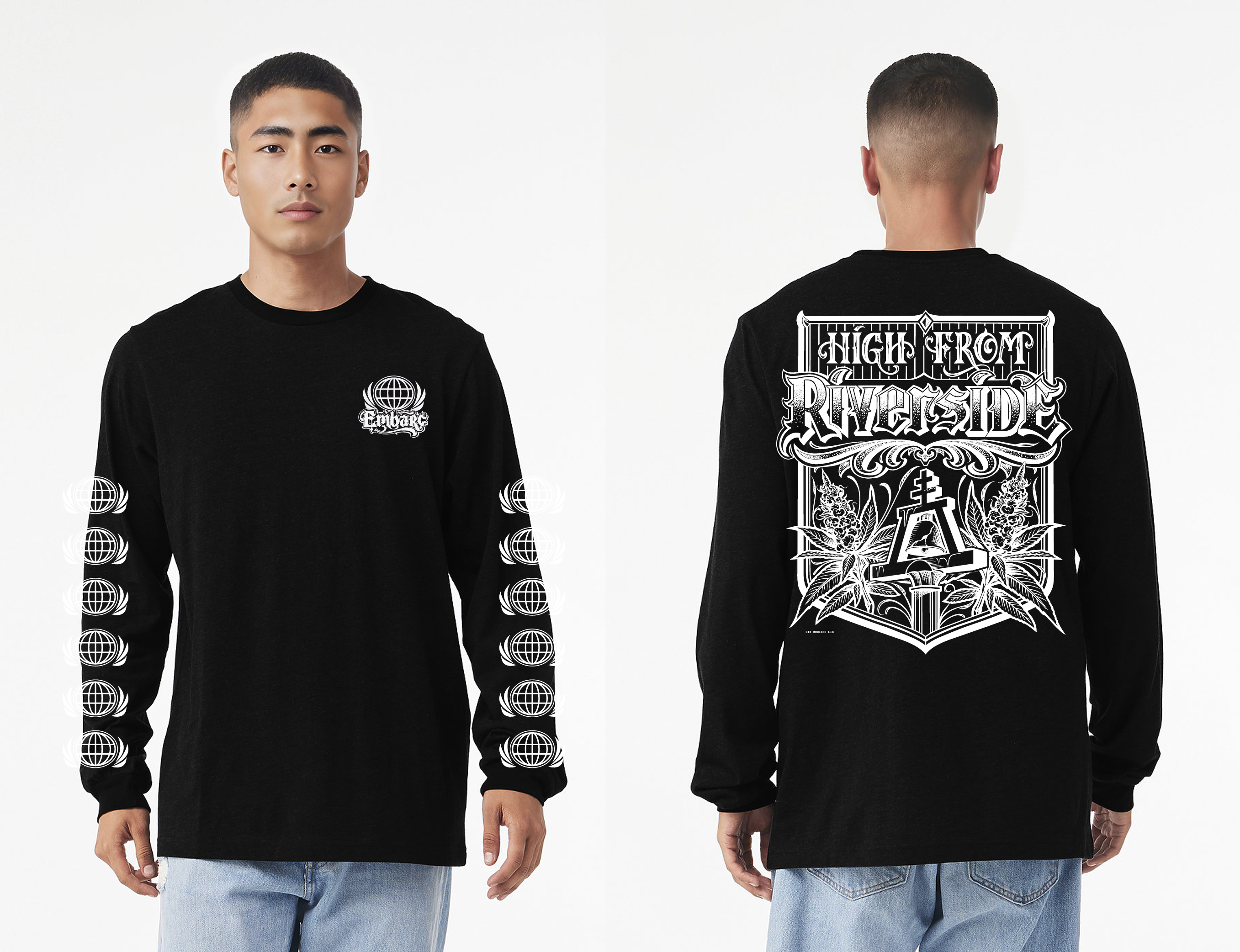 HIGH FROM RIVERSIDE LONG SLEEVE BLACK [2XL] - 2XL