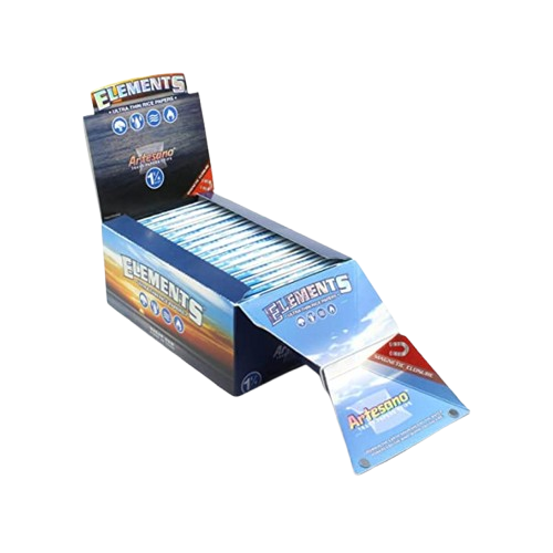 ELEMENTS ARTESANO ROLLING PAPERS W TIPS 1 1/4" - ONE SIZE