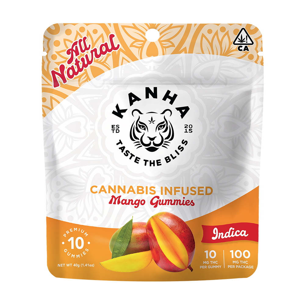 KANHA | INDICA | MANGO | 100MG | GUMMY