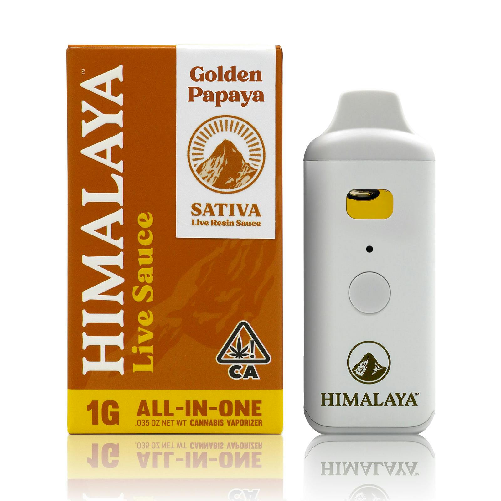 HIMALAYA | SATIVA | GOLDEN PAPAYA | 1G | LIVE RESIN | AIO
