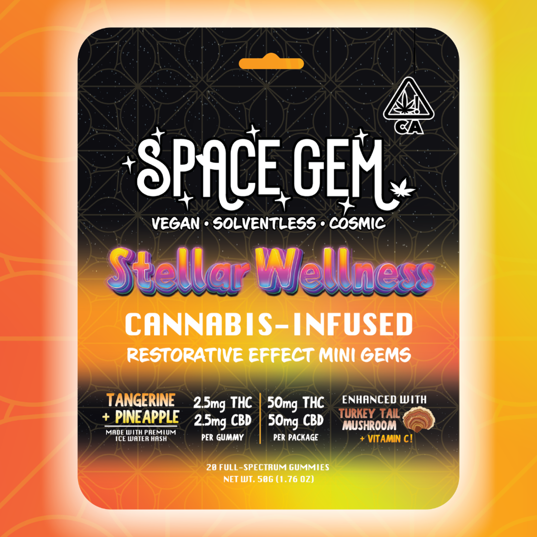 SPACE GEM | RESTORATIVE | STELLAR WELLNESS | 20PK | 50MG THC | 50MG CBD | GUMMY