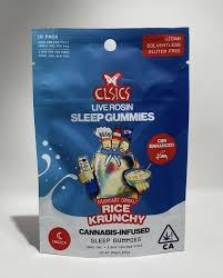 CLSICS | INDICA | RICE KRUNCHY | CBN 25MG| THC 100MG | LIVE ROSIN | GUMMIES
