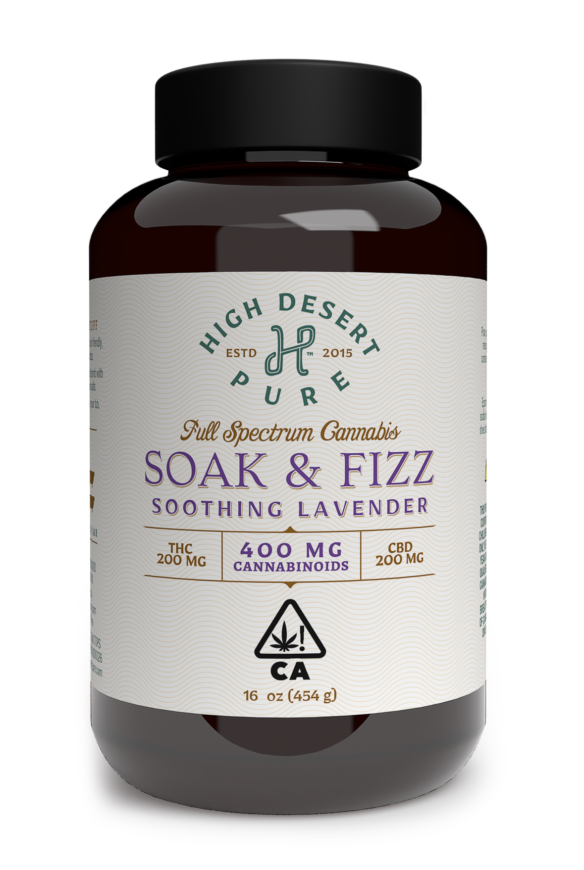 HIGH DESERT | WHITE LAVENDER SOAK AND FIZZ | 400MG 1:1