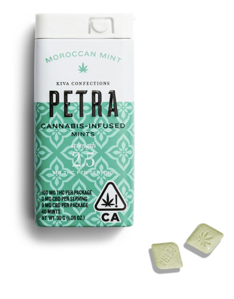 KIVA | PETRA MINTS | MOROCCAN MINT | 100MG
