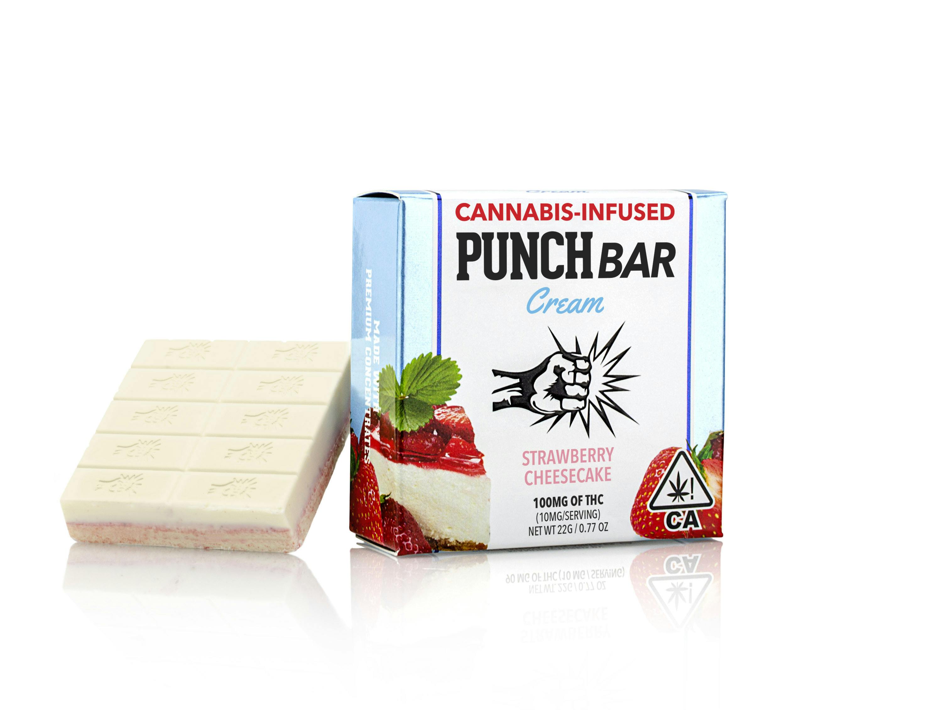 PUNCH EDIBLES | BAR | STRAWBERRY CHEESECAKE | 100MG