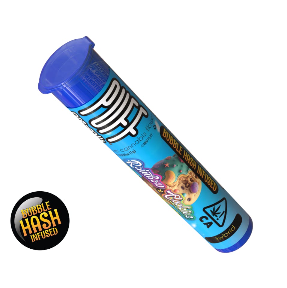 PUFF | HYBRID | RAINBOW COOKIES X LA KUCH CAKE | 1G | BUBBLE HASH | INFUSED | 1G | PRE ROLL