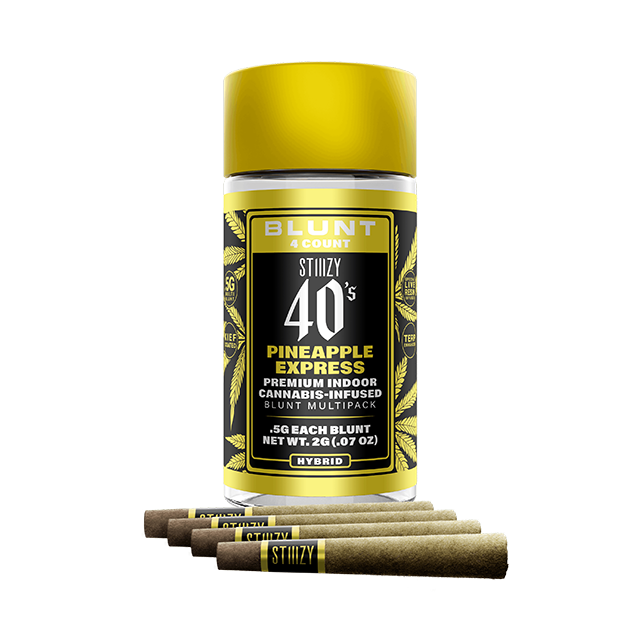 STIIIZY | 40'S | PINEAPPLE EXPRESS | 5PK | INFUSED BLUNTS