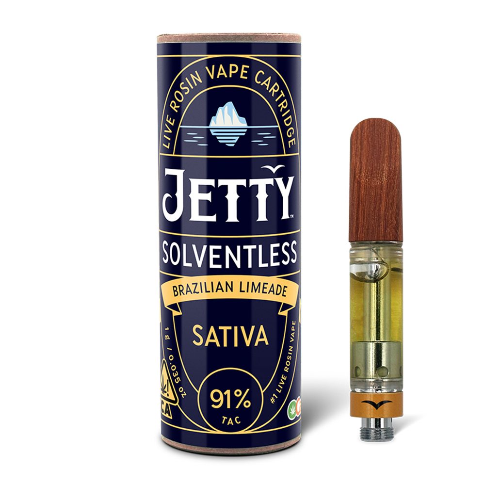 JETTY | OCAL | SATIVA | BRAZILIAN LIMEADE | SOLVENTLESS | CART