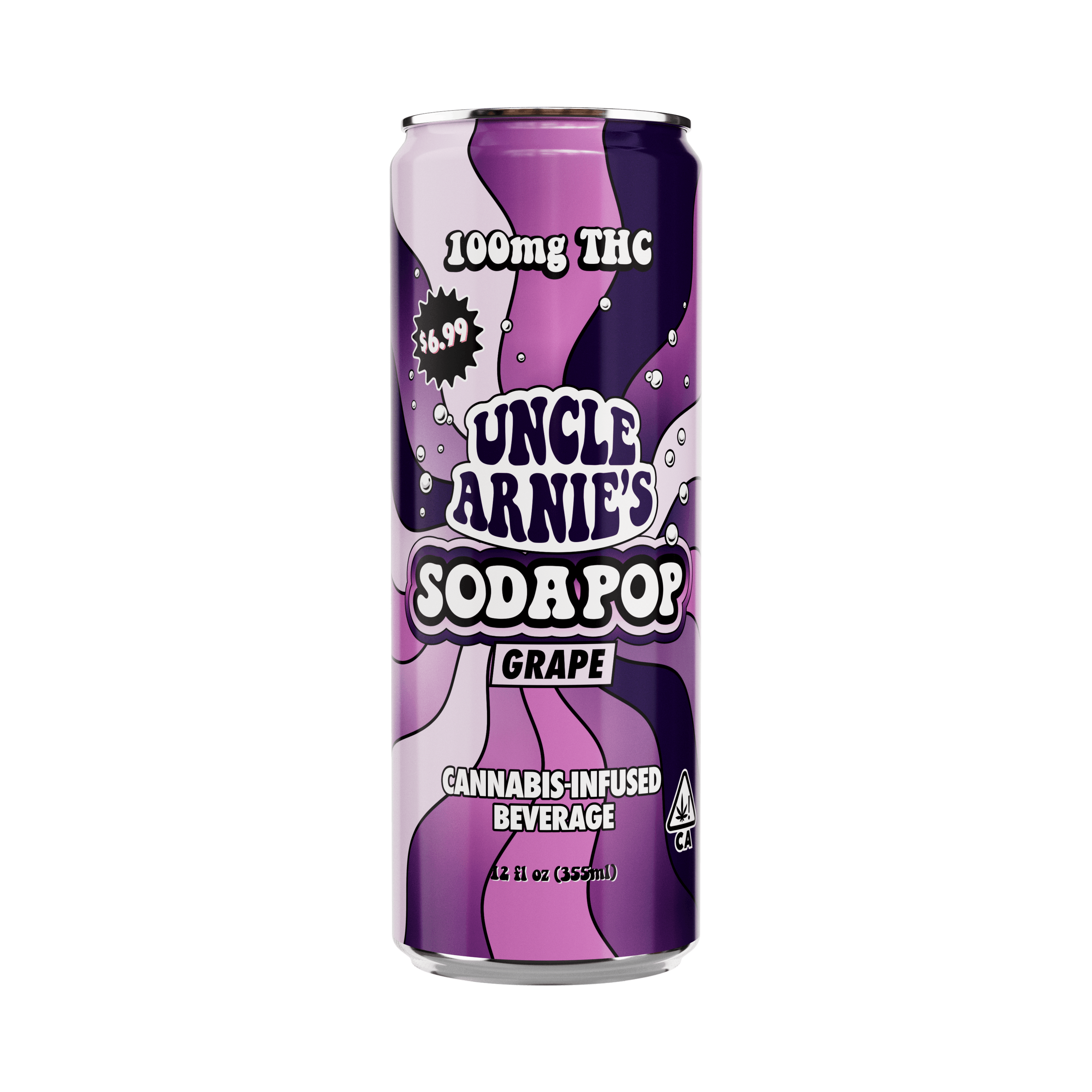 UNCLE ARNIES | GRAPE SODA | 100MG | 12OZ