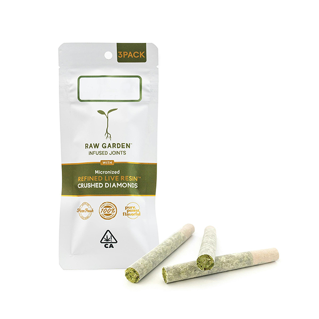 RAW GARDEN | COSMIC COOKIES | 3PK | CRUSHED DIAMONDS | INFUSED PRE ROLLS