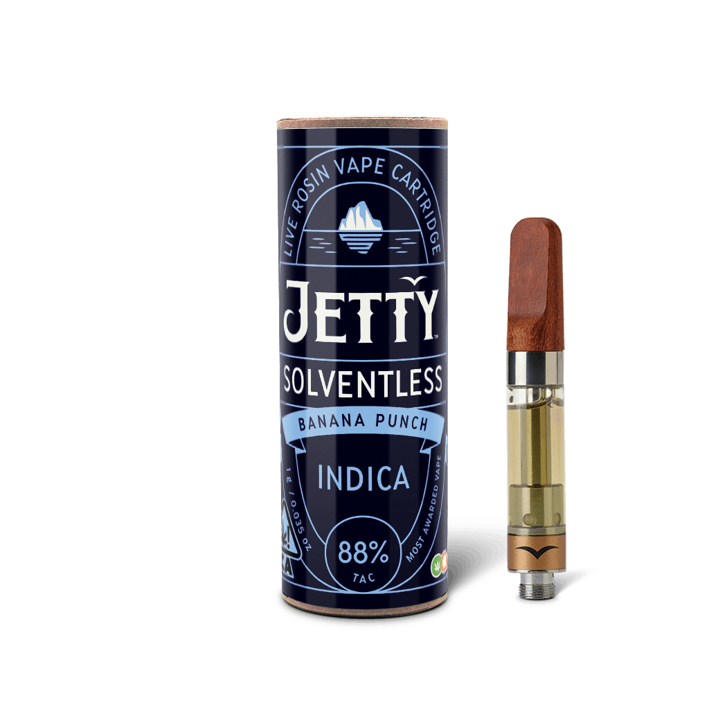JETTY | OCAL | INDICA | BANANA PUNCH | 1G | SOLVENTLESS | CART