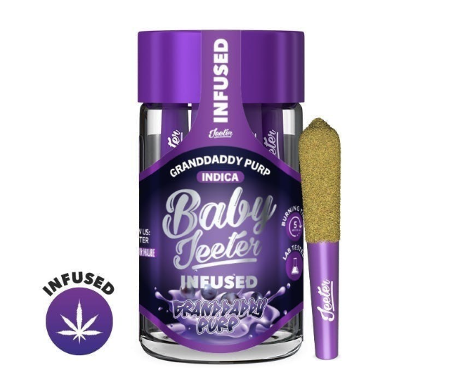 JEETER | BABY | GRANDDADDY PURP | 5PK | INFUSED | PRE ROLL