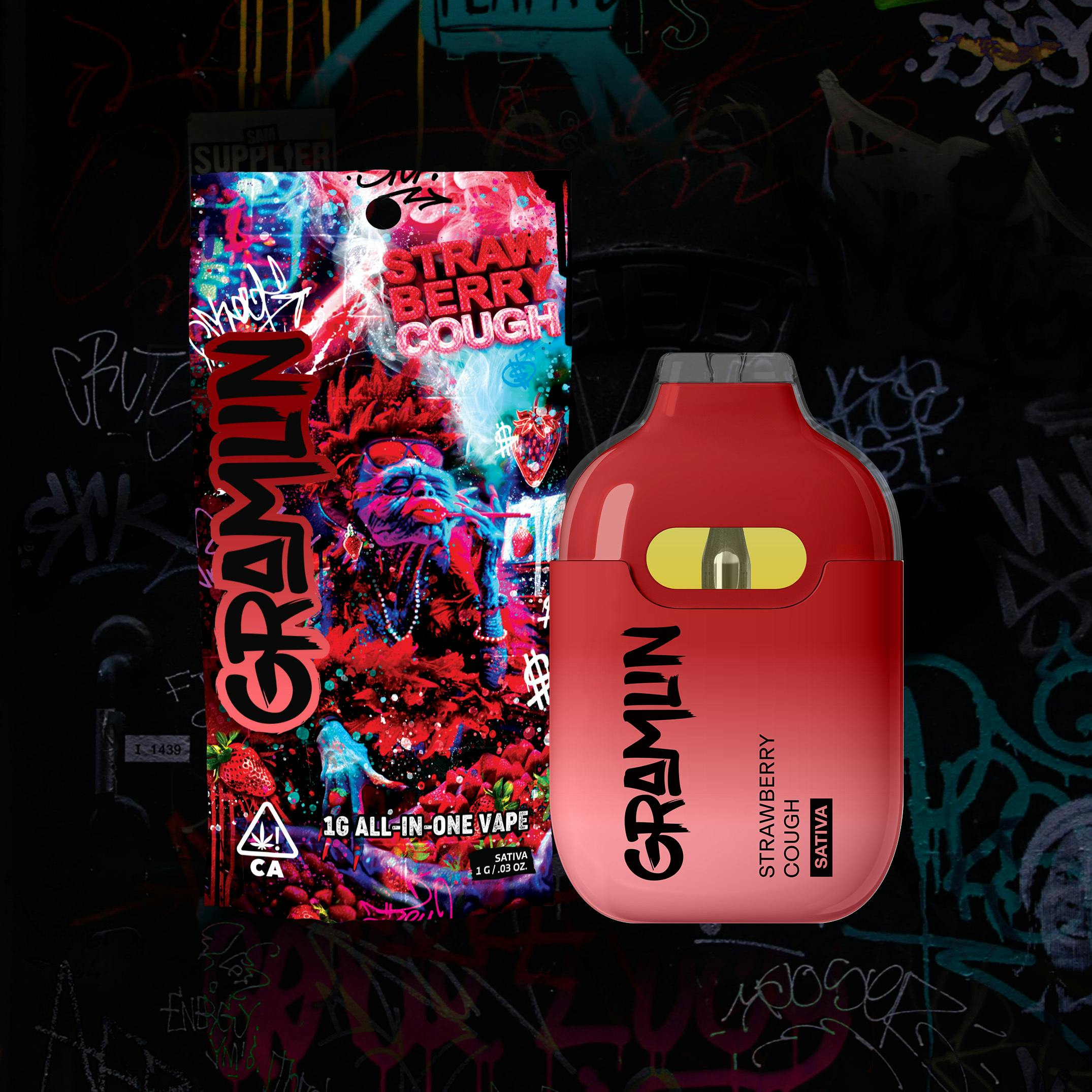 GRAMLIN | STRAWBERRY COUGH | 1G | AIO