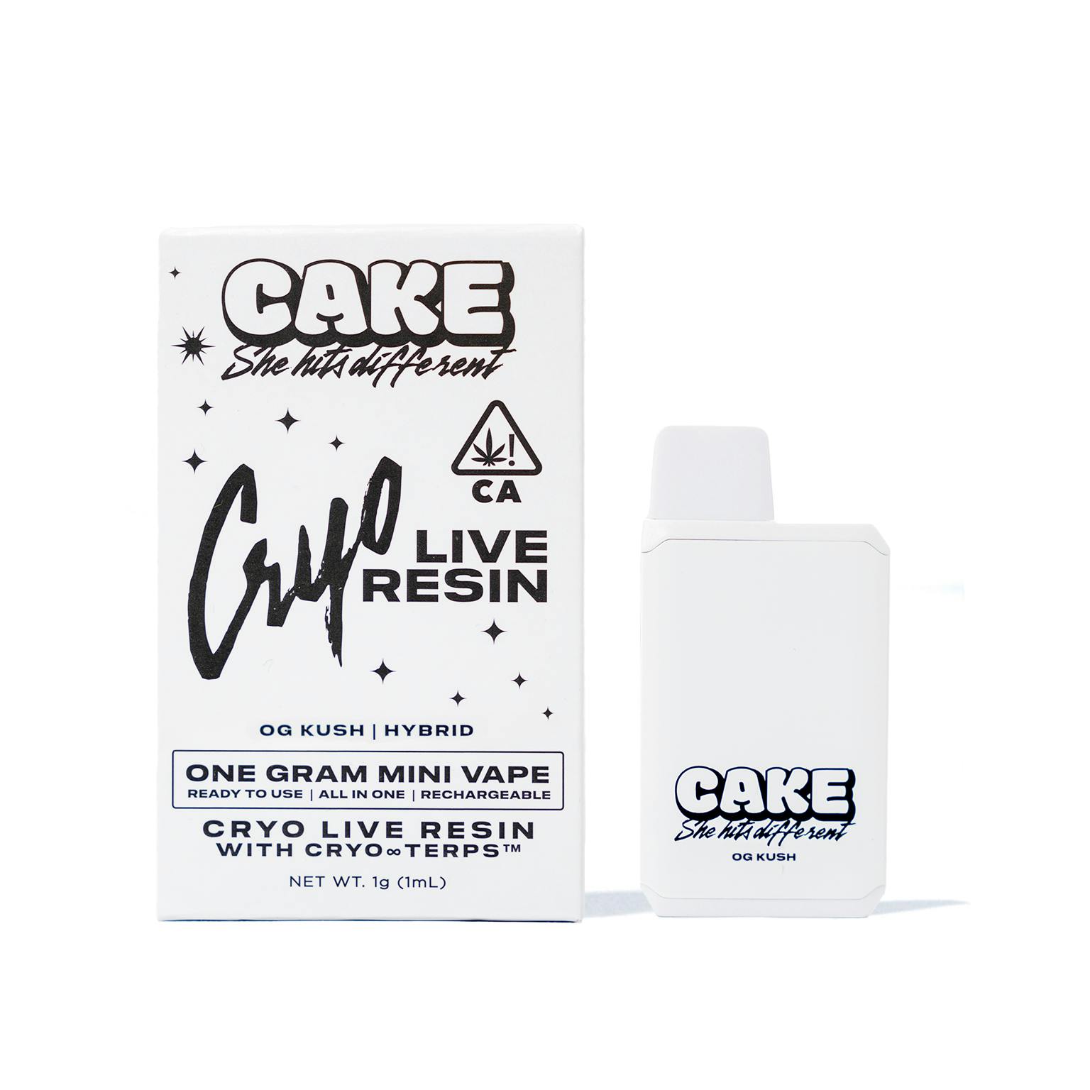 CAKE | OG KUSH | 1G | LIVE RESIN | AIO