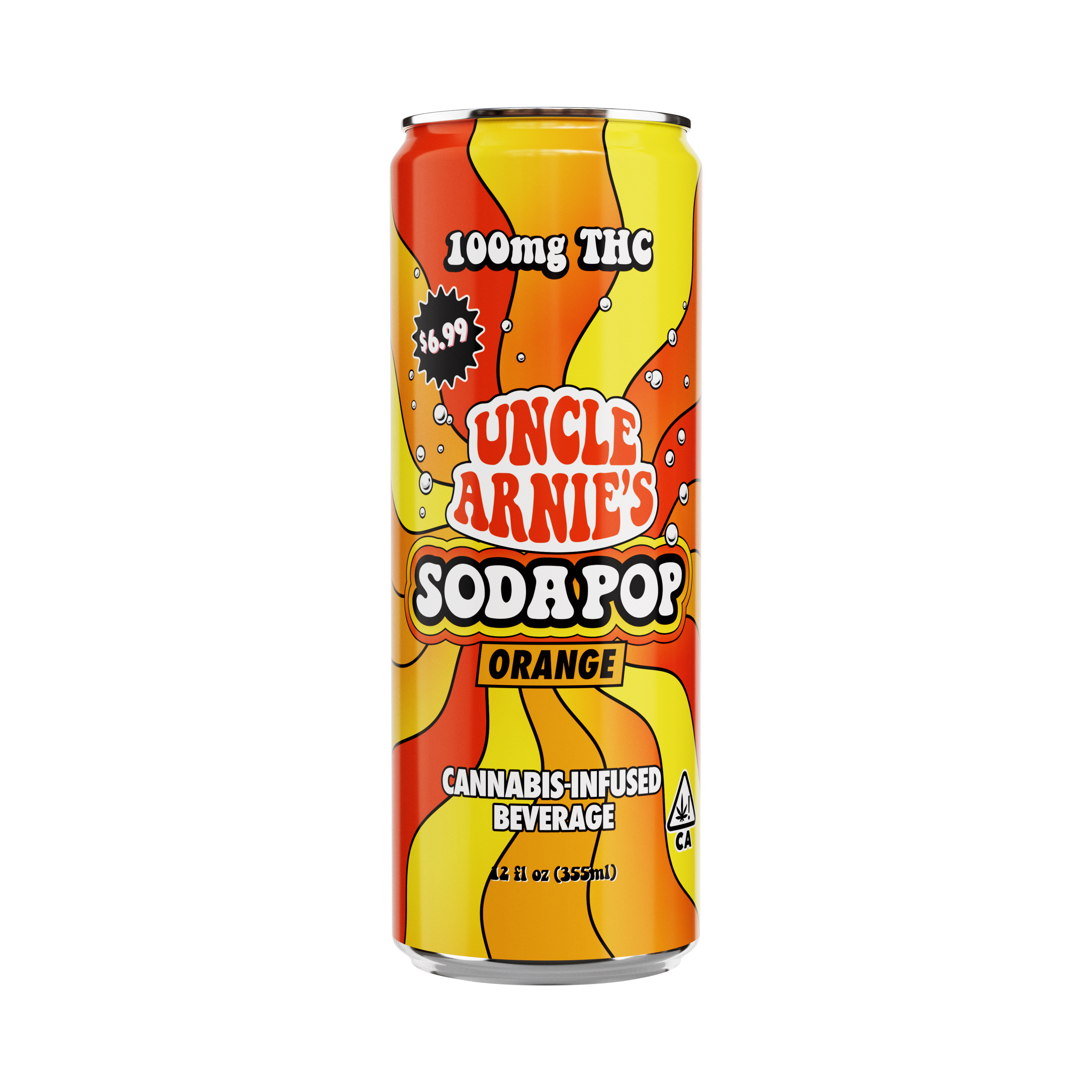 UNCLE ARNIES | ORANGE SODA | 100MG | 12OZ