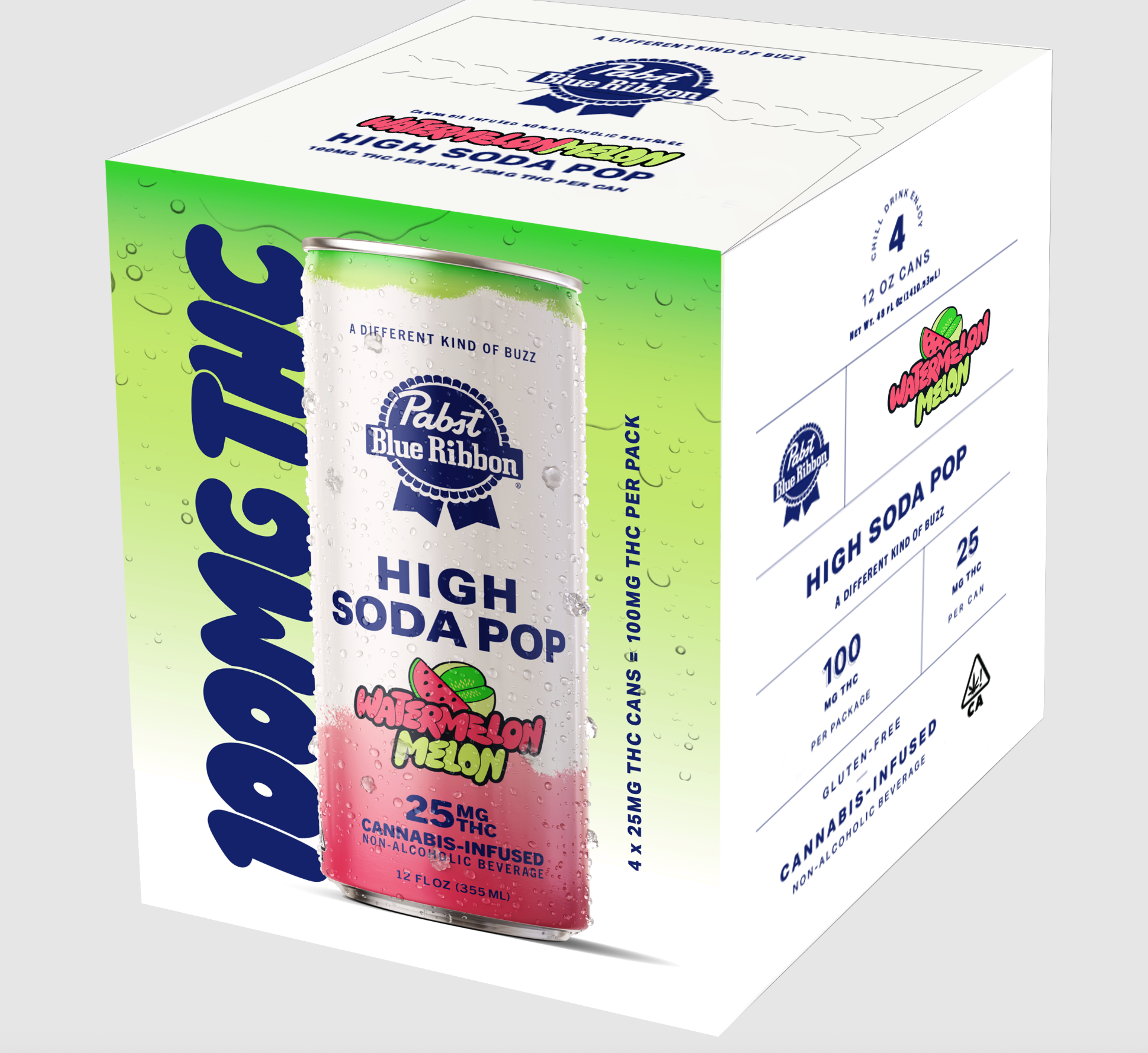 PBR | WATERMELON MELON | 4PK | SODA