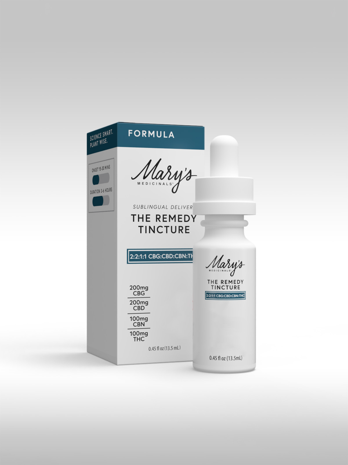 MARYS MEDICINAL | REMEDY | 4:4:2:1:1 : CBG:CBD:CBN:THCa:THC | .45FL OZ | TINCTURE