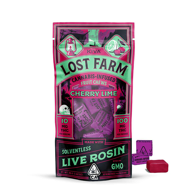 LOST FARM | CHEWS | CHERRY LIME | GMO | 100MG | SOLVENTLESS