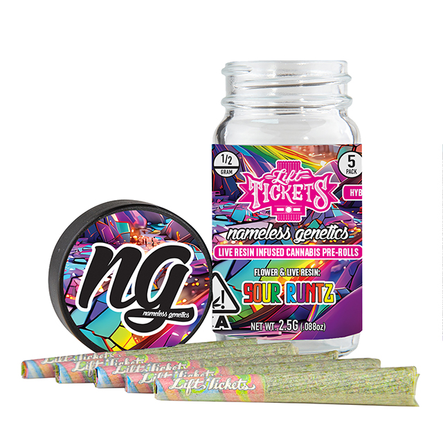 LIFT TICKETS | SOUR RUNTZ | 5PK | PRE ROLLS