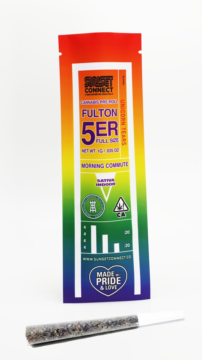 SUNSET CONNECTED | SATIVA | UNICORN TEARS | 1G | PRE ROLL
