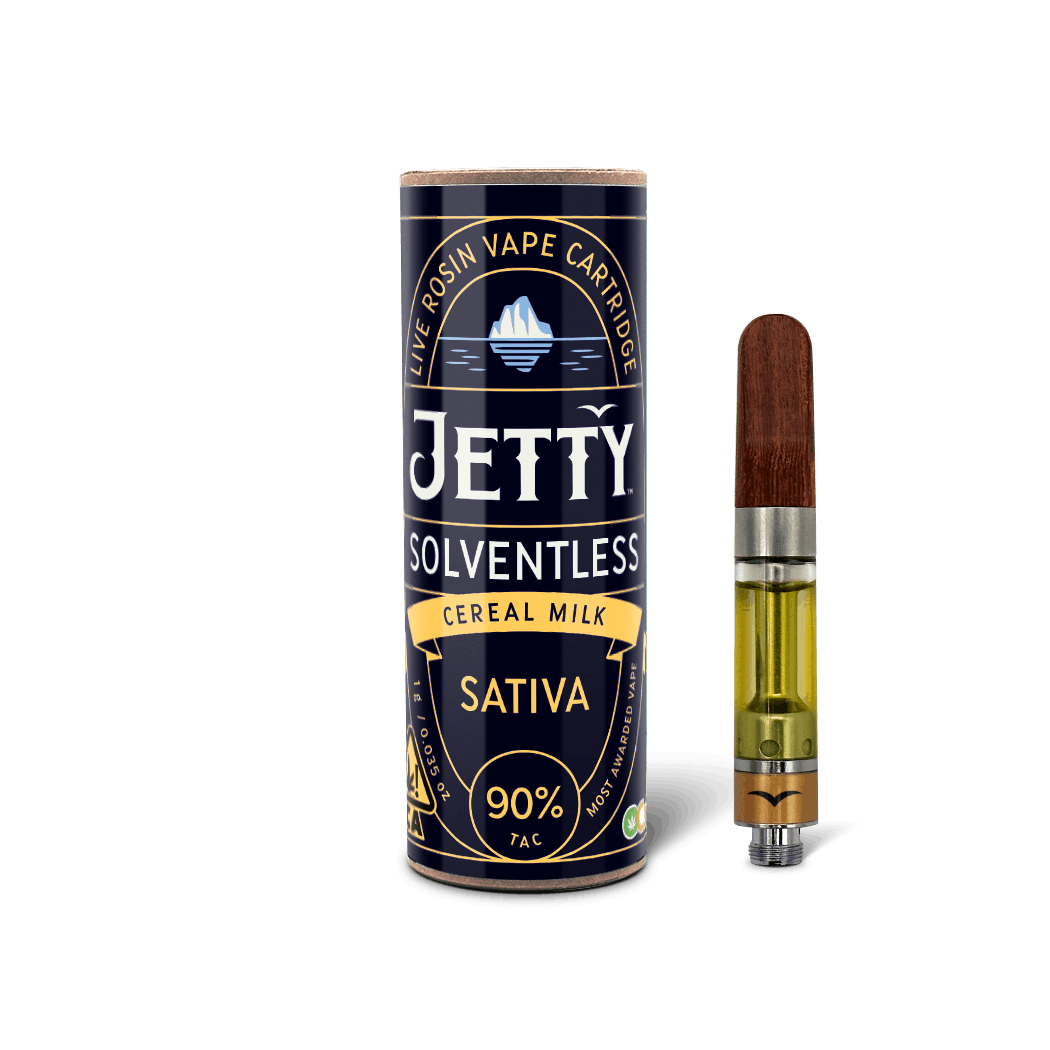 JETTY | OCAL | SATIVA | CEREAL MILK | 1G | SOLVENTLESS | CART