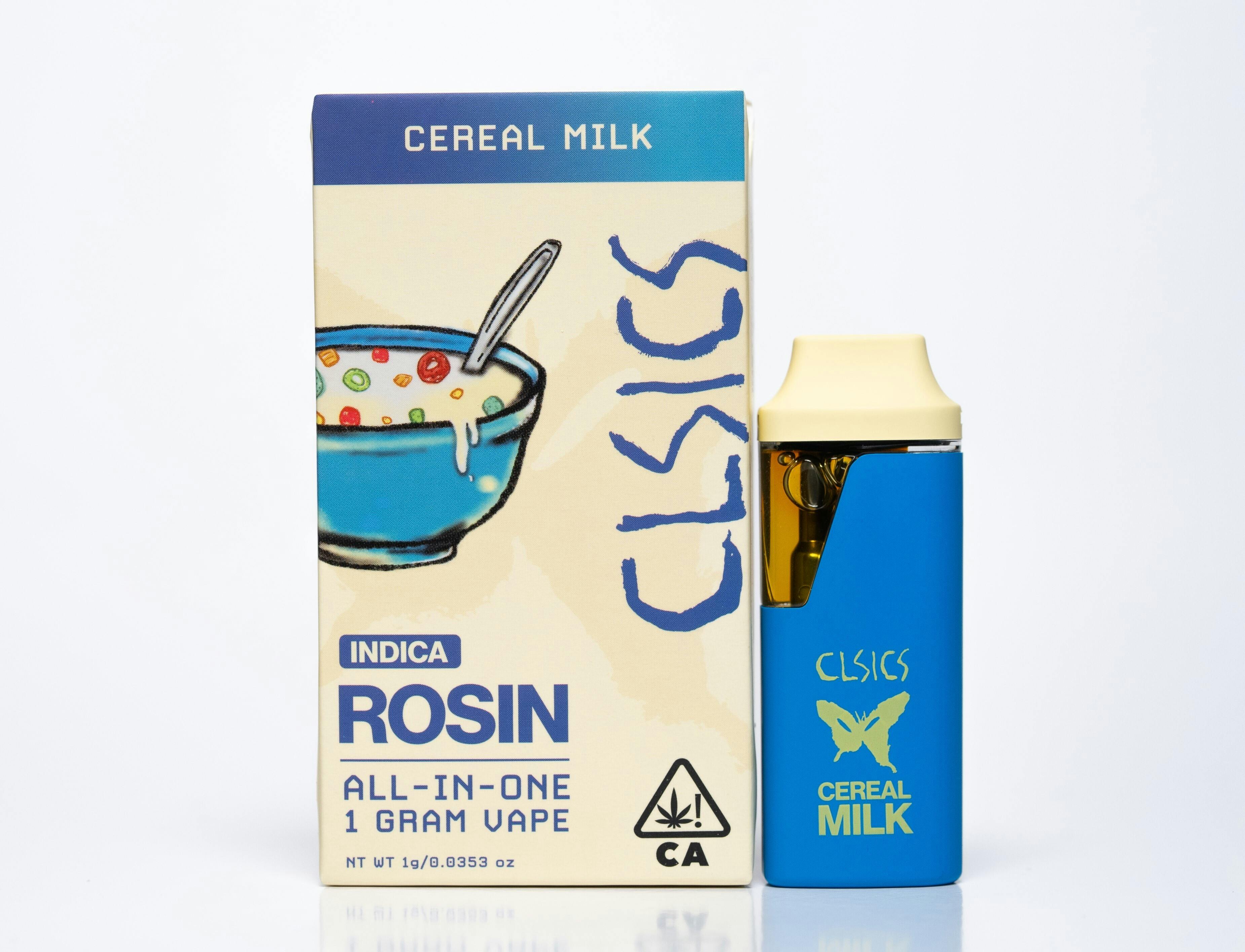 CLSICS | INDICA | CEREAL MILK | 1G | LIVE ROSIN | AIO
