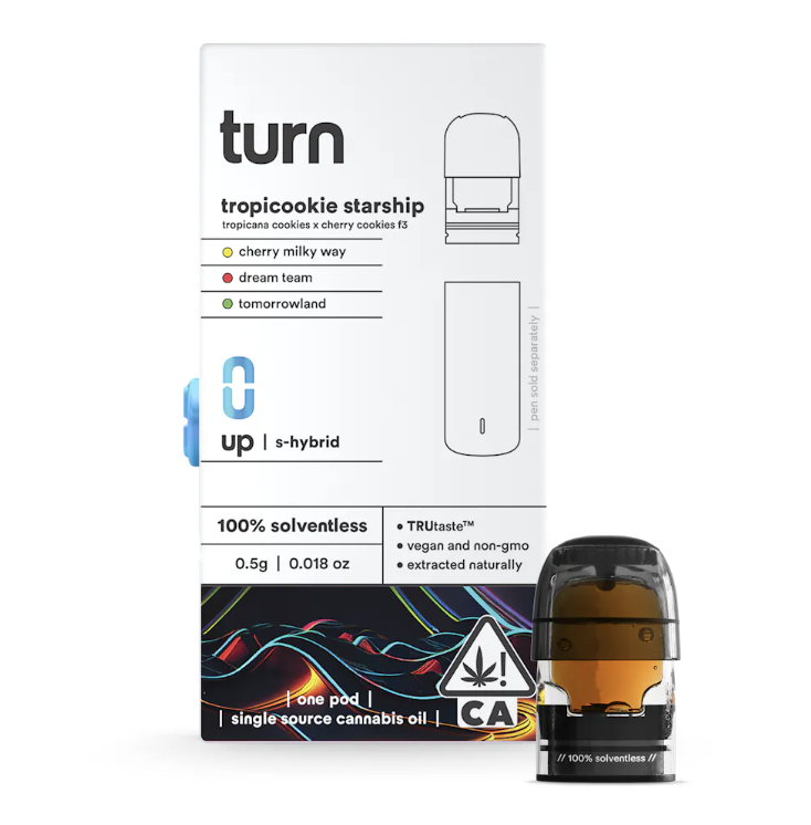 TURN UP | TROPICOOKIE STARSHIP | 0.5G | SOLVENTLESS | POD | ON SPECIAL