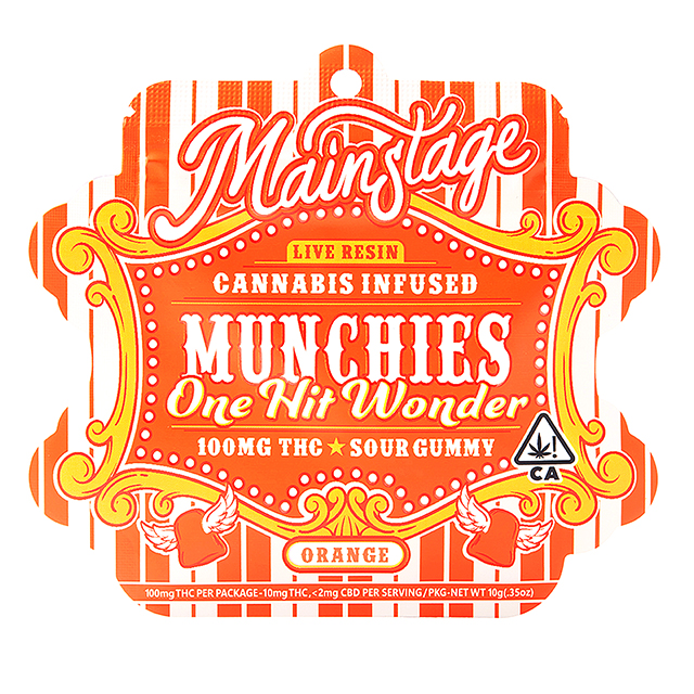 MAINSTAGE | ONE HIT WONDER | ORANGE | 100MG | SOLVENTLESS | GUMMY