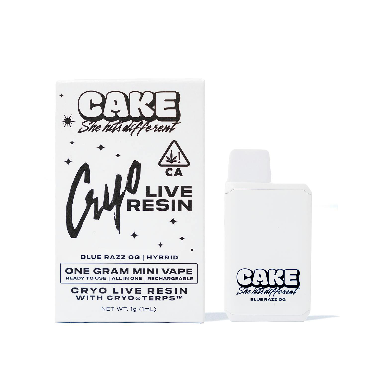 CAKE | BLUE RAZZ OG | 1G | LIVE RESIN | AIO