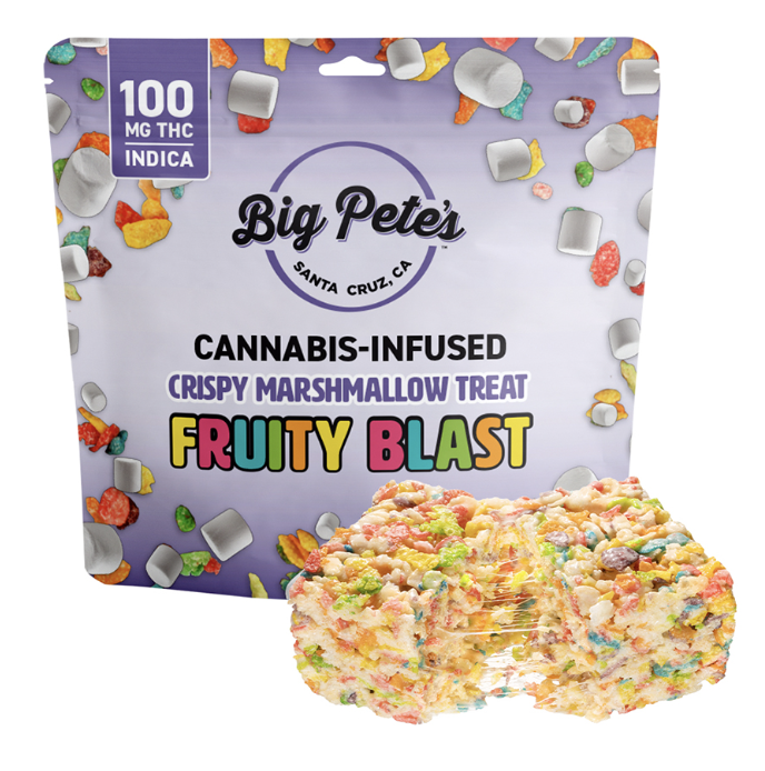 BIG PETES | INDICA | FRUITY BLAST CRISPY MARSHMELLOW TREAT | 100MG