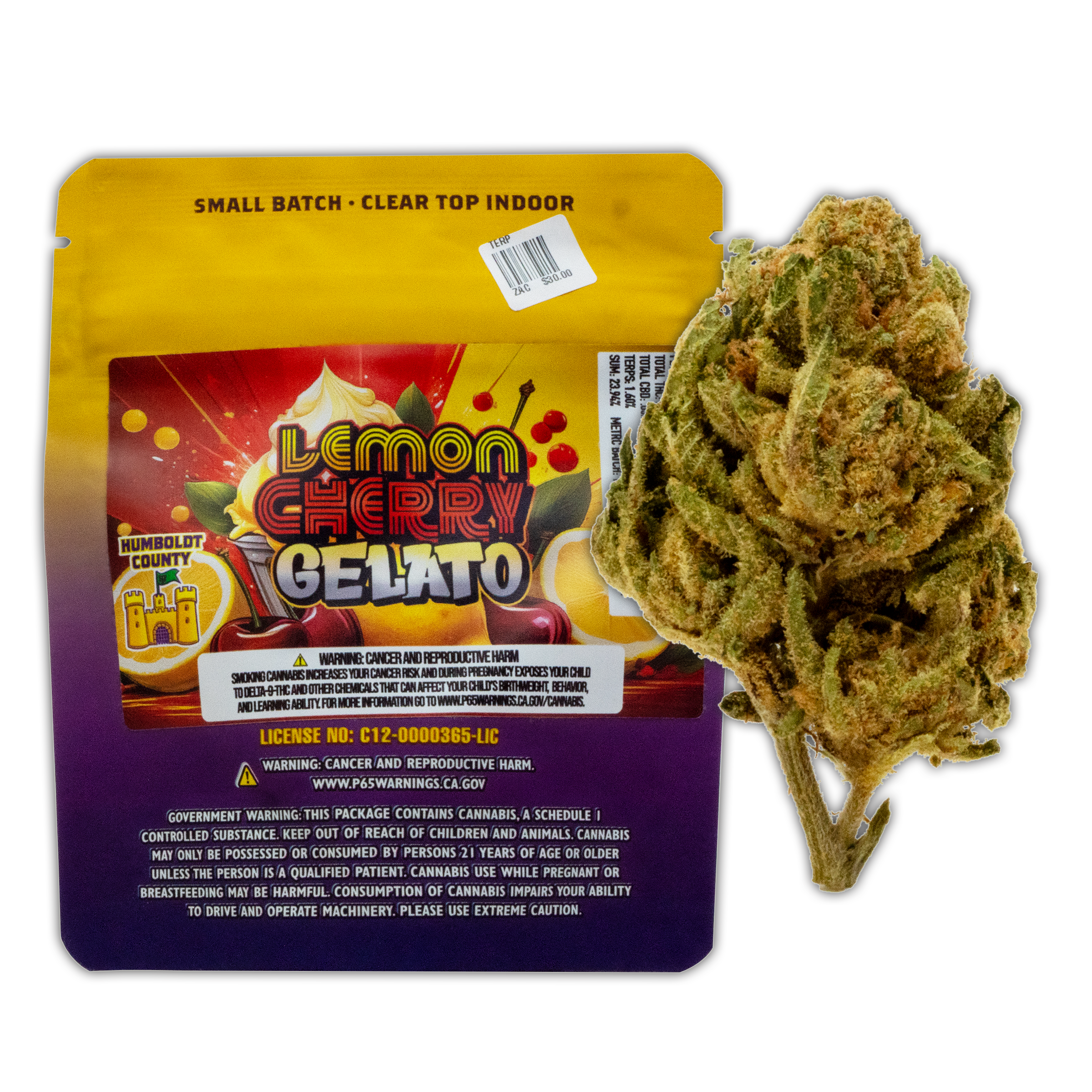 TERP MANSION | LEMON CHERRY GELATO | 3.5G