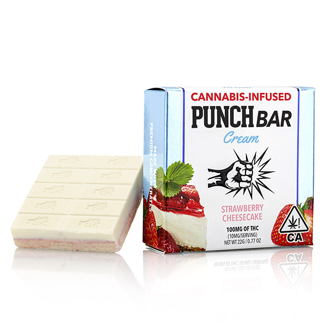 PUNCH EDIBLES | BAR | STRAWBERRY CHEESECAKE | 100MG