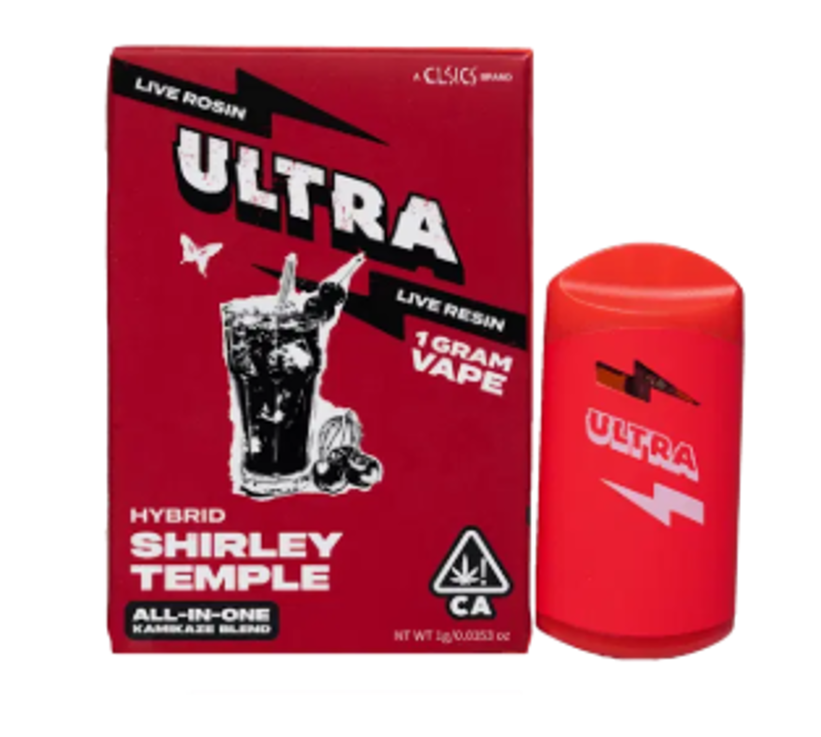 ULTRA | SHIRLEY TEMPLE | 1G | LIVE ROSIN AND LIVE RESIN | AIO