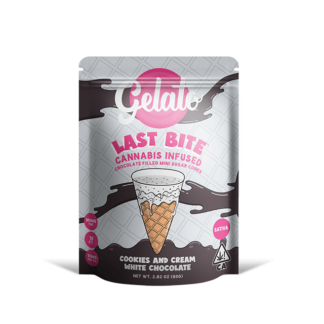 GELATO | COOKIES AND CREAM | WHITE CHOCOLATE | LAST BITE | 100MG