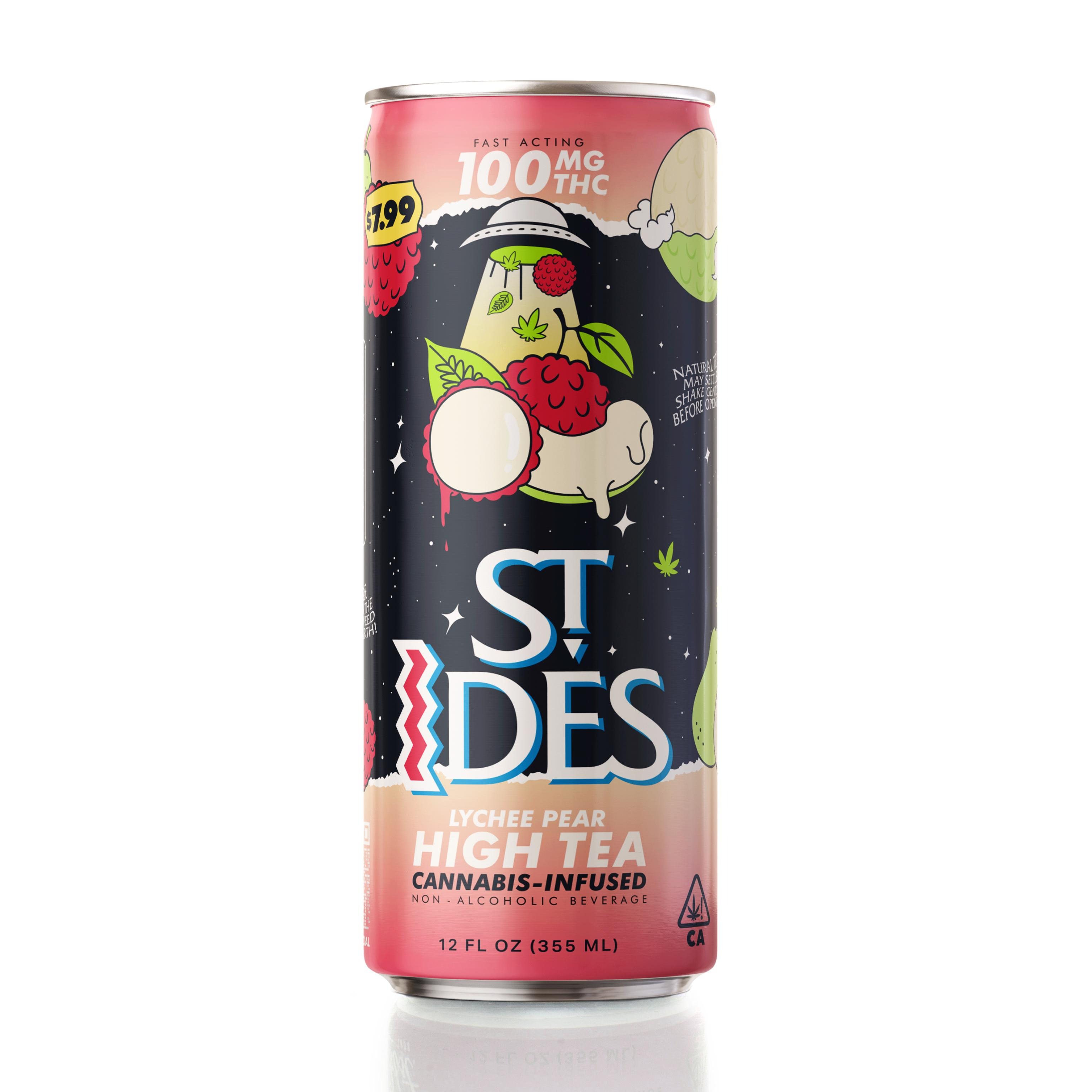 ST IDES | LYCHEE PEAR TEA | 12OZ | 100MG