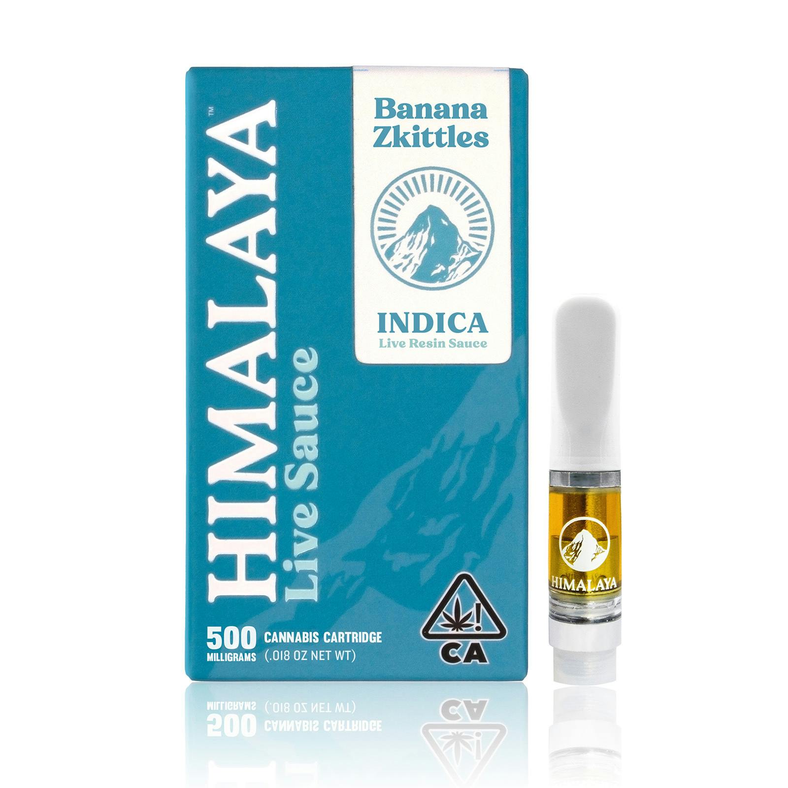 HIMALAYA | INDICA | BANANA ZKITTLEZ | 1G | LIVE RESIN | CART